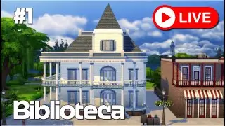 Construimos una Biblioteca || En Directo con Los Sims 4