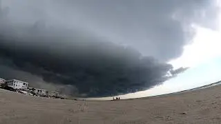 extreme weather Timelapse afternoon storm New smyrna beach, FL USA