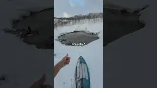 Attempting to Skim across a Hot Spring! #shorts #skimboarding #viral