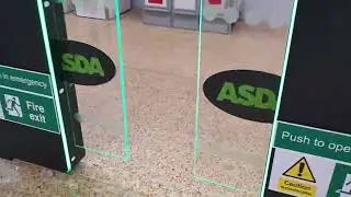 Now with Electronic Gates! NCR Self Service Checkout at ASDA in Taunton