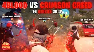4BLOOD VS CRIMSON CREED 🔥 16v20 !? 💀 - GTA V ROLEPLAY #imeroleplay #ime