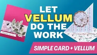 How To use Vellum To ELEVATE Handmade Greeting Cards