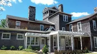 Hart House fly-up and over montage