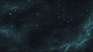 Abstract Deep Blue Space Nebula Twinkling Stars Galaxy Seamless Motion Background Loop 4K 60FPS