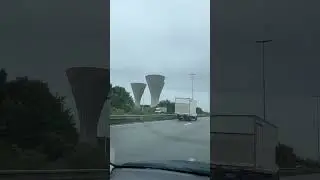 3 Futuristic Water Towers Next to Charles de Gaulle Airport Paris | Driving A104
