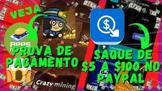 TAP TAP MINING PROVA DE PAGAMENTO / CLICK CASH SAQUE DE $5 A $100 NO PAYPAL