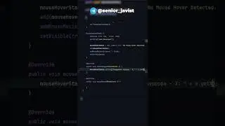 КАК ЗАХВАТИТЬ КООРДИНАТЫ КУРСОРА МЫШИ В JAVA? #java #shorts #coding