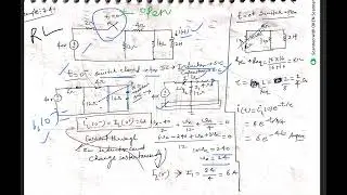 Source free RL circuit ,Independent source with switch connecting circuit