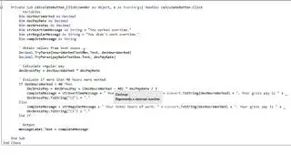 Selection Structure (If Statement) in Visual Basic