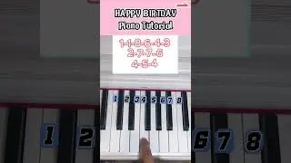 Happy Birthday | Piano Tutorial Easy | Alala #shortvideo #piano #pianotutorial #music #pianocover