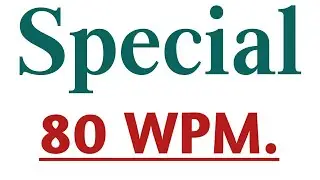 #Dhanraj_Shorthand_Academy || Special 80 WPM. #01 || Most Important Shorthand Hindi Dictation