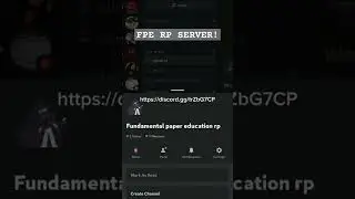 FPE RP SERVER! #fpe #fundamentalpapereducation #fyp #rpserver #roleplay #discord #discordserver