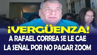 &iexcl;VERG&Uuml;ENZA CONVENCI&Oacute;N DE REVOLUCI&Oacute;N CIUDADANA! A RAFAEL CORREA SE LE CAE LA SE&Ntilde;AL POR NO PAGAR ZOOM