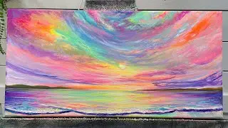 What is Acryla Gouache and How To Use It! Step by step Painting Tutorial
