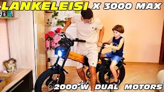 O BESTIE de Bicicletă Electrică -  LANKELEISI X300 MAX - 2000W DUAL MOTORS
