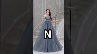 So Pretty Alphabet Name Gown||# Choose Your Name,s First Letter And See Your Beautiful Gown 💓💓🎀✨😱😱😱👗