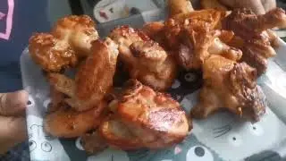 Honey Chicken Wings with Sesame Oil by Angel. #food #cooking #cookingvideo