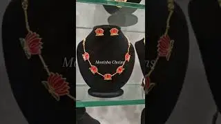 Lotus chocker Rs200+$ 📲 9677018699 #manjuwarrier #onamjewellery #onamcollections #onam #lotuschocker