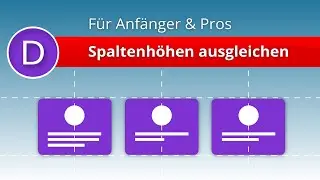 Divi-Theme - Spaltenh&ouml;hen ausgleichen f&uuml;r Anf&auml;nger und Pros! (Equalize Column Heights)