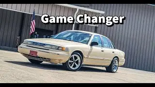 Transforming This Aero Crown Vic With Some MUSTANG Mach 1 Wheels!