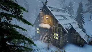 MONSTROUS STRONG SNOW STORM and howling wind sounds for sleeping, STRESS RELIEF, ASMR Sleep sounds