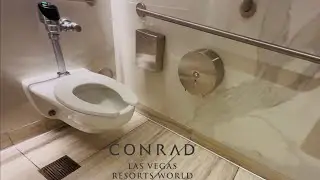 Women’s Restroom Kohler Kingston Toilet Flush | Conrad Hilton at Resorts World, Las Vegas, Nevada 廁所
