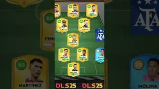DLS 25 UPDATE: ARGENTINA BEST POSSIBLE STARTING FORMATION 4-1-2-3 │MEJOR 11 POSIBLE IN DLS 25 #dls