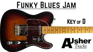 Funk Blues Jam in D major| Guitar Backing Track