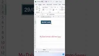 Gregorian to Hijri |Convert date in Excel | #shorts