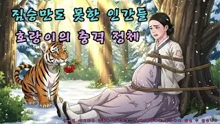 🐯산속 나무에 묶인 만삭의 여인, 아기 호랑이가 물어온 '붉은 열매'의 정체 |야담 | 야사 | 전설 | 민담 | 설화 | 옛날이야기l 오디오북l 조선야사 l 호랑이보은 #전래동화