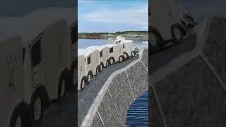 Extreme! Rosie's and Her Friend's Steam Train Drives on Anti Sleepy Sloping Tracks|Kereta Api Tiktok