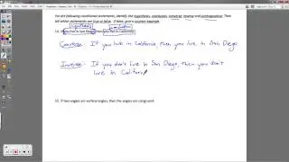 Geometry - Chapter 2 Review Packet (Logic and Proofs)