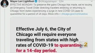 Lightfoot: 14-Day Self Quarantine For Travelers In And Out Of Chicago