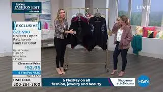 Colleen Lopez Patchwork Faux Fur Coat
