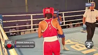 Jordane Teurua-Tessier (PYF) vs Quincy Kavakore (PNG) - Elite Oceania Boxing Championships 2025