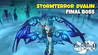 Mega Boss Sturmschrecken St  80 Genshin Impact Dvalin besiegen #Fight #Boss #Kampf #Ganyu #Diluc