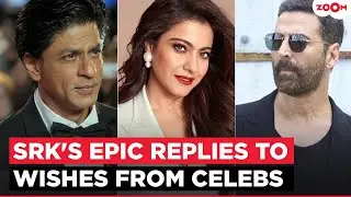 Shah Rukh Khan's WITTY replies to birthday wishes from Kajol, Akshay Kumar, Juhi Chawla & others