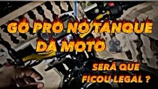 COLOQUEI A GO PRO NO TANQUE DA MOTO #gopro #goprohero8 #camera #viral #viralvideo 