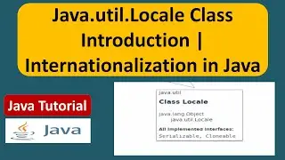 Java.util.Locale Class Introduction | Internationalization in Java