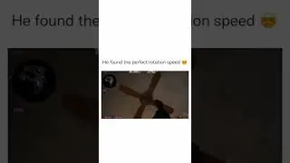 He found the perfect rotation speed 😵