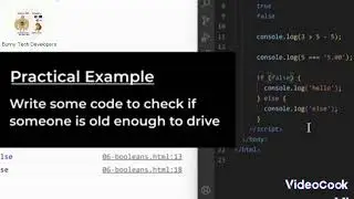 JavaScript Course || Booleans || if and else if condition statements in JavaScript. #javascript #cod