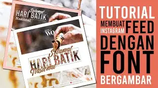 #Toturial membuat feed #instagram dengan font bergambar #adobe #indesign