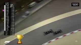 Russell overtakes Bottas in turn 7-2020 Sakhir gp