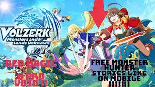 VOLZERK !!! ENGLISH !! FIRST GAMEPLAY ON MOBILE ! RED MAGIC 8 PRO VOID ! MONSTER HUNTER STORIES LIKE