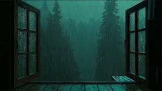 Relaxing Rain Sounds at Night | Open Window Heavy Rain | Sleep & Insomnia Relief