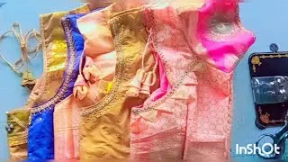 Back neck designs 5 blouse in one shot #trending #blouse #fashion #tailoring #blousedesign #viral 