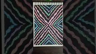 This Color Wave Doodle Will Calm Your Mind🌈😍| Watch till end to see the Magic.!