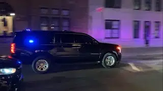Quick Grab: US Secret Service or Diplomatic Security Service unmarked Chevy Suburban Responding