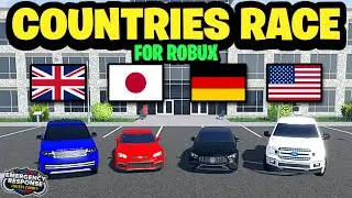 Гонка автомобилей из разных стран за Robux в ERLC! (Округ Либерти)