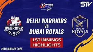 1st Innings Highlights | Delhi Warriors vs Dubai Royals | M 1 | World Legends T20 Pro League | ZL1K